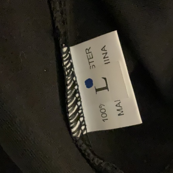 New Fashion Gothic Argyle Safety Pin Mini Skirt, Size L, Black/Red/White, NWT - Picture 8 of 10